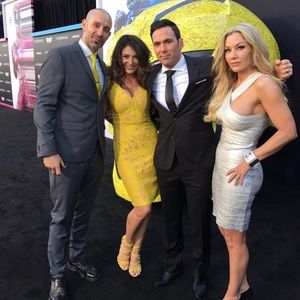 Herve Leger metallic dress